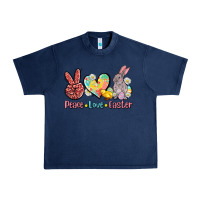 Navy peace love easter Urban Heavy Tee - AdoDesignShop