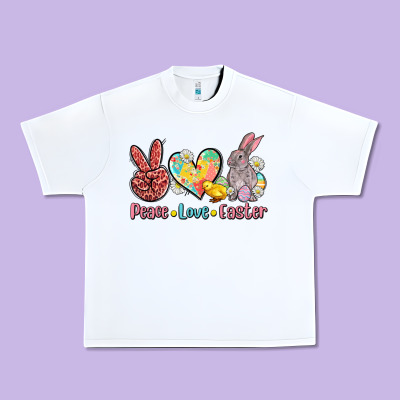 Peace Love Easter Urban Heavy Tee Designed By Adodesignshop