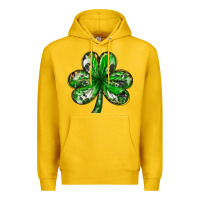 Lemon shamrock with leopard and cowhide Premium Hoodie - NancyCooperArtShop