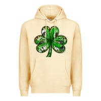 Pina Colada shamrock with leopard and cowhide Premium Hoodie - NancyCooperArtShop