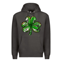 Smoke shamrock with leopard and cowhide Premium Hoodie - NancyCooperArtShop