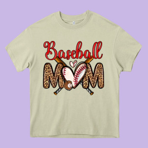 Baseball Mom Heavy Core Tee Designed By Zillion Design Studio