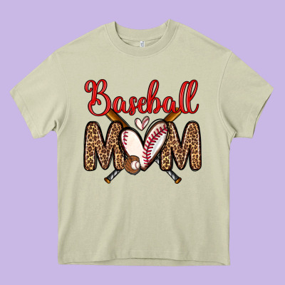 Baseball Mom Heavy Core Tee Designed By Zillion Design Studio