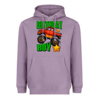 Lavender birthday boy monster truck Heavyweight Hoodie - Jasminsmagicworld