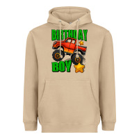 Mushroom birthday boy monster truck Heavyweight Hoodie - Jasminsmagicworld