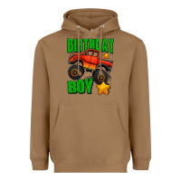 Toasted Coconut birthday boy monster truck Heavyweight Hoodie - Jasminsmagicworld
