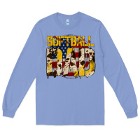 Colony Blue softball dad Long Sleeve Tee - Jasminsmagicworld