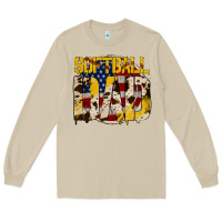 Mushroom softball dad Long Sleeve Tee - Jasminsmagicworld