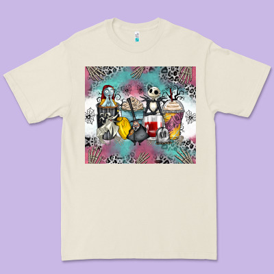 Cartoon Characters Coffee Cups Premium Tee Designed By Zillion Design Studio