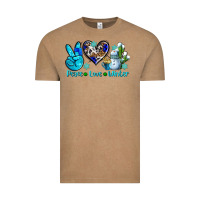 Vintage Coffee peace love winter ado Vintage Tee - AdoDesignShop