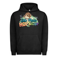 Pigment Black Little mister hops a lot Easter day Urban Hoodie - HowdyJamesFarm