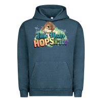 Pigment Midnight Navy Little mister hops a lot Easter day Urban Hoodie - HowdyJamesFarm