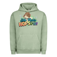 Pigment Oil Green Little mister hops a lot Easter day Urban Hoodie - HowdyJamesFarm