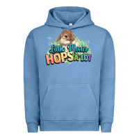 Pigment Pebble Blue Little mister hops a lot Easter day Urban Hoodie - HowdyJamesFarm