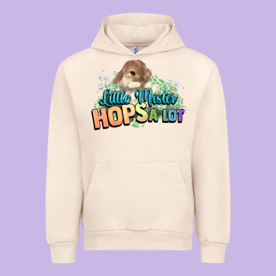 Little Mister Hops A Lot Easter Day Urban Hoodie Designed By Howdyjamesfarm