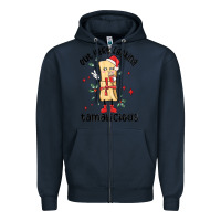 Navy out here looking tamalicious christmas tamale Zipper Hoodie - MaliasSmallBusiness