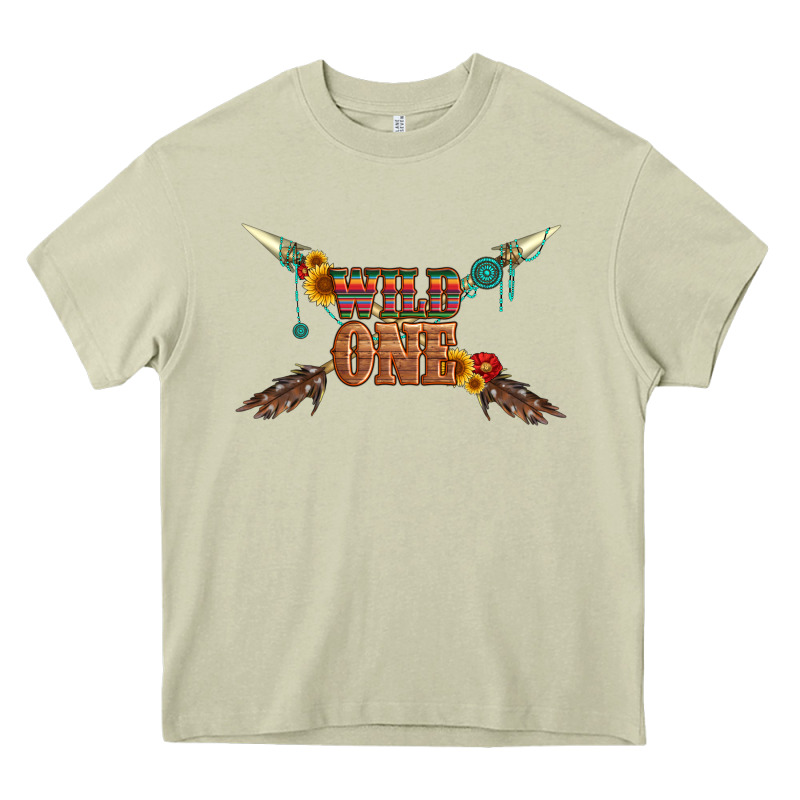 Wild One With Gemstone And Sunflower Heavy Core Tee by Artiststas | Teevron