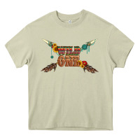 Mossy wild one with gemstone and sunflower Heavy Core Tee - Artiststas