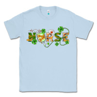 Dusty Blue st patricks day nurse Classic Tee - BarkalooDesign