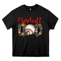 Black baseball dad Heavy Core Tee - Zillion Design Studio