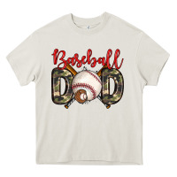 Cream baseball dad Heavy Core Tee - Zillion Design Studio