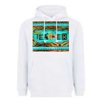 White teacher mousepad Heavyweight Hoodie - BarkalooDesign