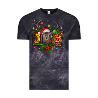 Cloud Black joy with reindeer ado Vintage Tee - AdoDesignShop