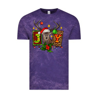 Cloud Purple joy with reindeer ado Vintage Tee - AdoDesignShop