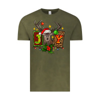 Vintage Olive joy with reindeer ado Vintage Tee - AdoDesignShop