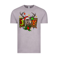 Vintage Zinc joy with reindeer ado Vintage Tee - AdoDesignShop