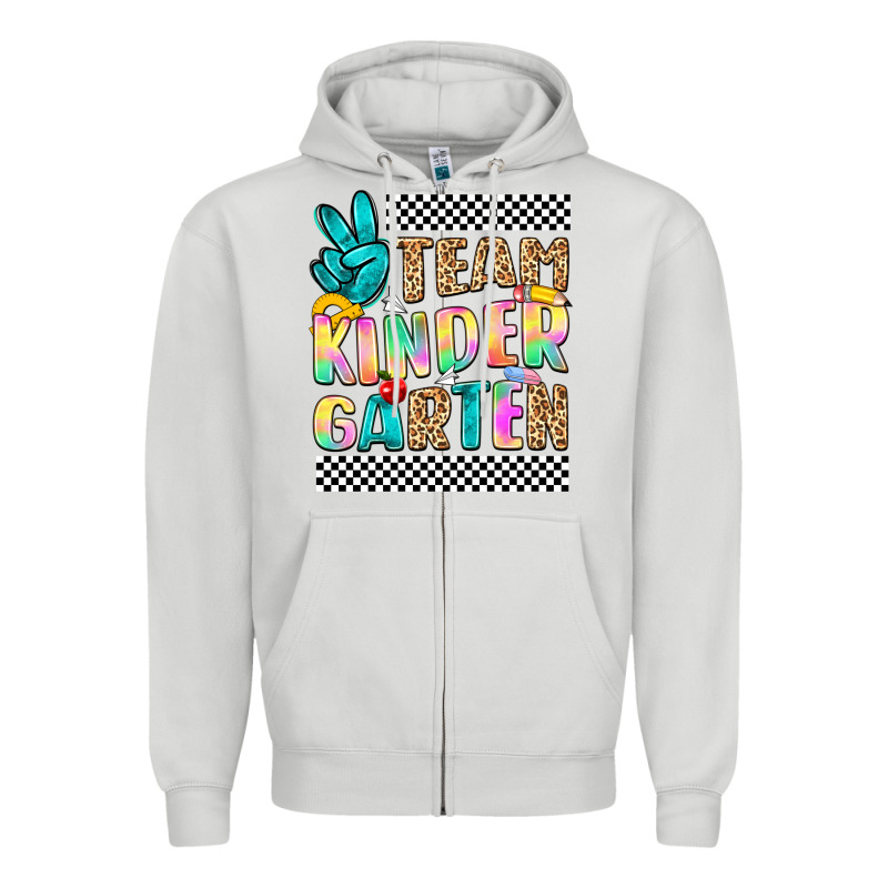Team Kindergarten Zipper Hoodie by NancyCooperArtShop | Teevron