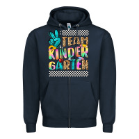 Navy team kindergarten Zipper Hoodie - NancyCooperArtShop