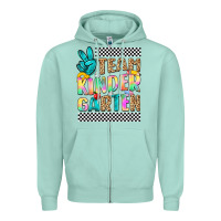 Seafoam team kindergarten Zipper Hoodie - NancyCooperArtShop