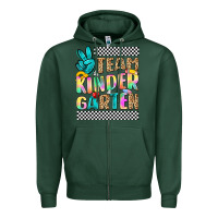 Sports Green team kindergarten Zipper Hoodie - NancyCooperArtShop