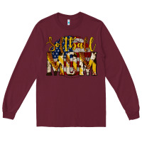 Burgundy softball mom Long Sleeve Tee - Jasminsmagicworld