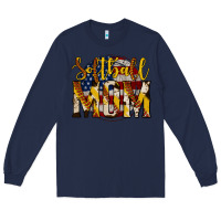 Navy softball mom Long Sleeve Tee - Jasminsmagicworld