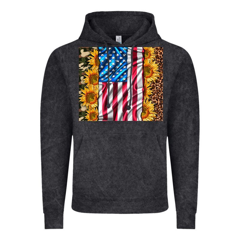 American Realistic Flag Vintage Hoodie by AdoDesignShop | Teevron