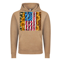 Vintage Coffee american realistic flag Vintage Hoodie - AdoDesignShop