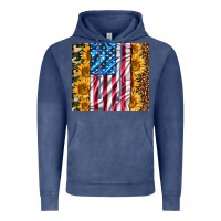 Vintage Denim american realistic flag Vintage Hoodie - AdoDesignShop