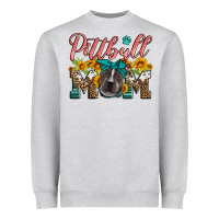 Heather Grey pittbull mom Heavyweight Sweatshirt - Artiststas