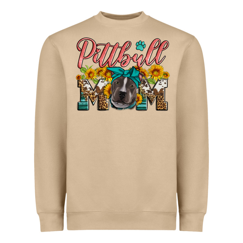 Pittbull Mom Heavyweight Sweatshirt by Artiststas | Teevron