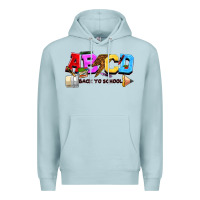 Blue Mist abcd back to school Premium Hoodie - NancyCooperArtShop