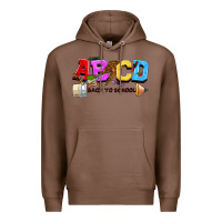 Chestnut abcd back to school Premium Hoodie - NancyCooperArtShop