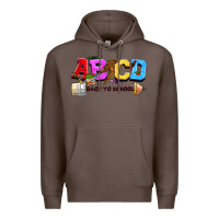 Coffee abcd back to school Premium Hoodie - NancyCooperArtShop