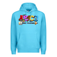 Ocean Blue abcd back to school Premium Hoodie - NancyCooperArtShop