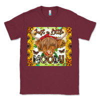 Burgundy Just A Little Moody Classic Tee - CowhideDigitalArt
