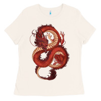 Bone red dragon Ladies Tee - RanaPortraitStore