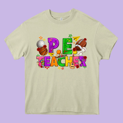 P.e. Teacher Cinco De Mayo Heavy Core Tee Designed By Texasbilliewilder