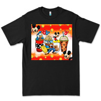 Black cartoon characters coffee cups Premium Tee - Zillion Design Studio