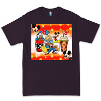 Plum cartoon characters coffee cups Premium Tee - Zillion Design Studio